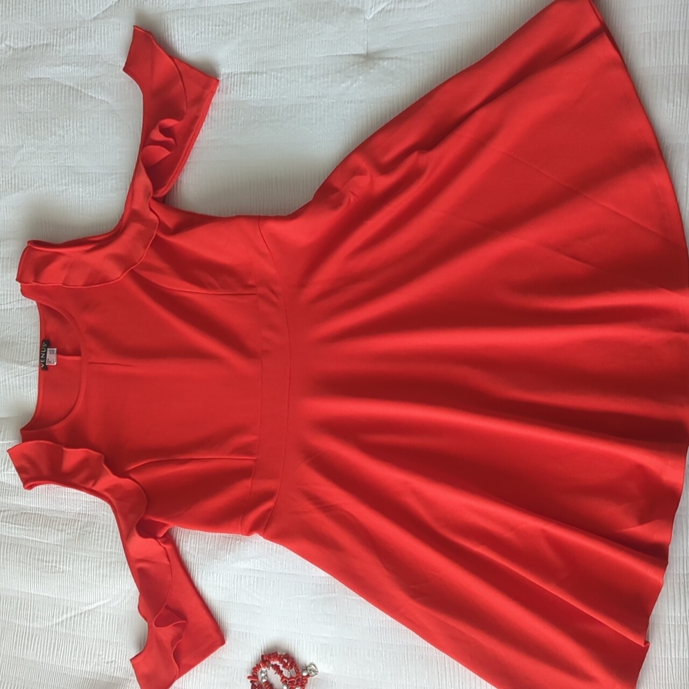 Venus open shoulder dress